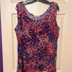 Woman Within 22W multicolored sleeveless top